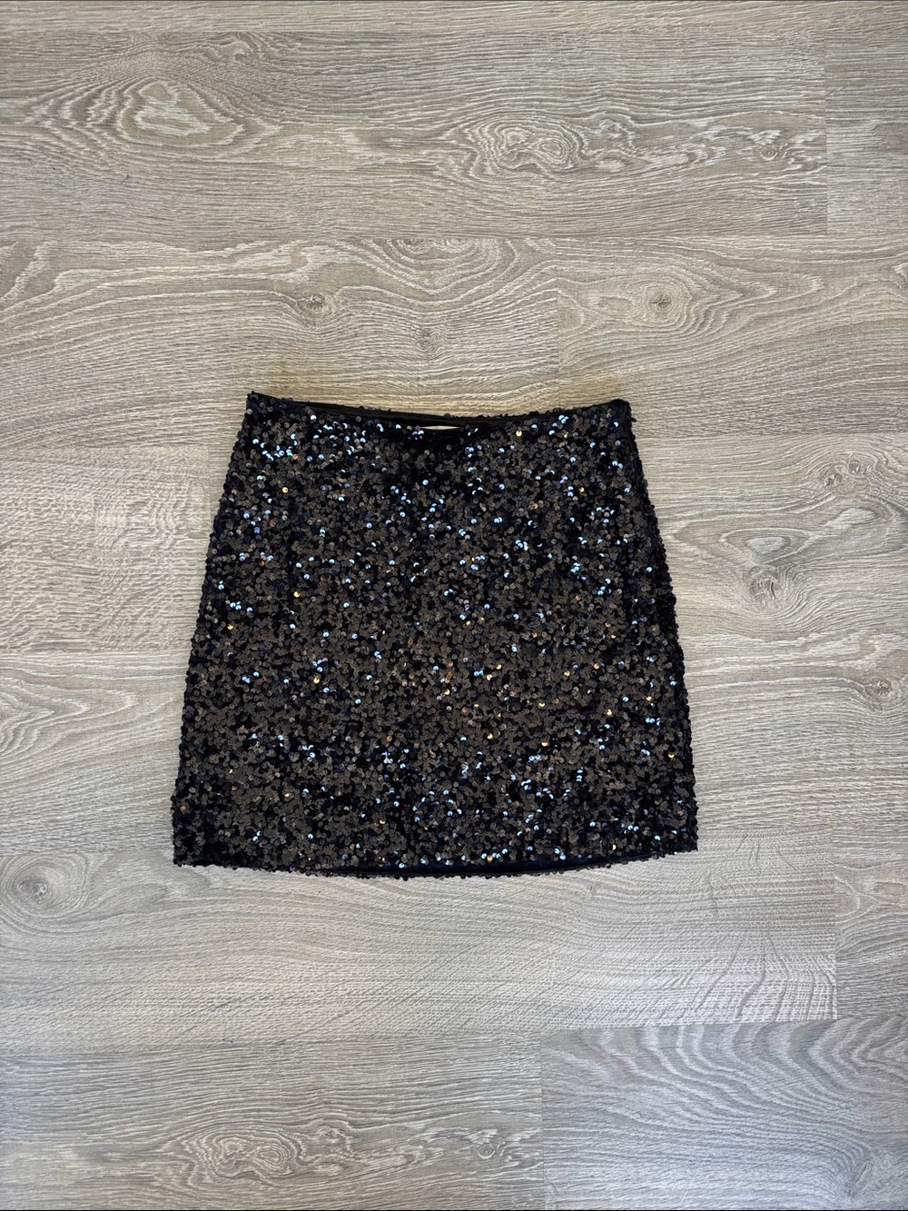 Favorite Daughter - Black Sequin Mini Skirt